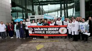 Mudanya'da sağlık çalışanına şiddete ortak tepki