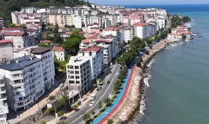 Ordu Ünye’de bisiklet ve yürüyüş yolu tamamlanıyor