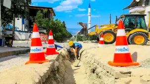Honaz'da asbestli içme suyu hatları yenileniyor